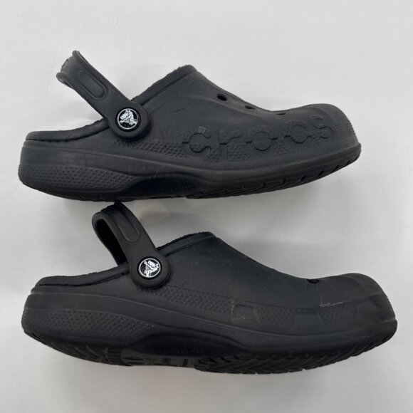 Crocs Dual Comfort Fleece Lined Crocs Womens 7 Blue Clogs Mens 5 Casual read - Picture 7 of 12